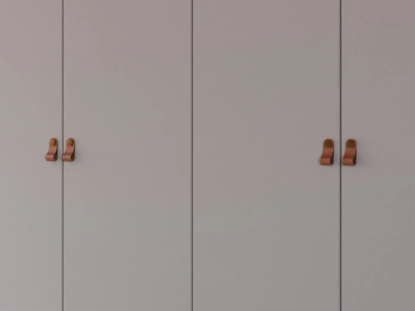 Kleiderschrank Drehtürenschrank Quadra-Spin | 6-türig | seidengrau | 271x210 | Griff Homey