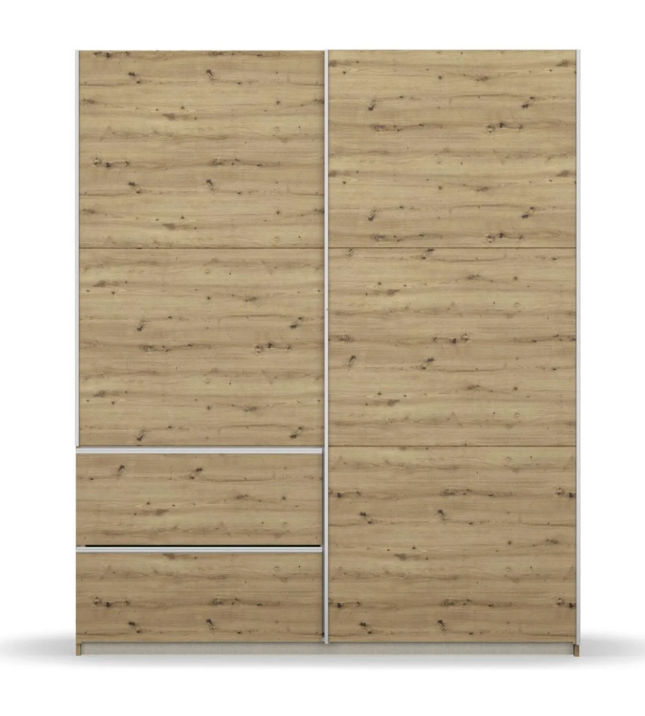 Kleiderschrank Schwebetürenschrank Sevilla | 2-türig | Eiche Artisan | verschiedene Größen