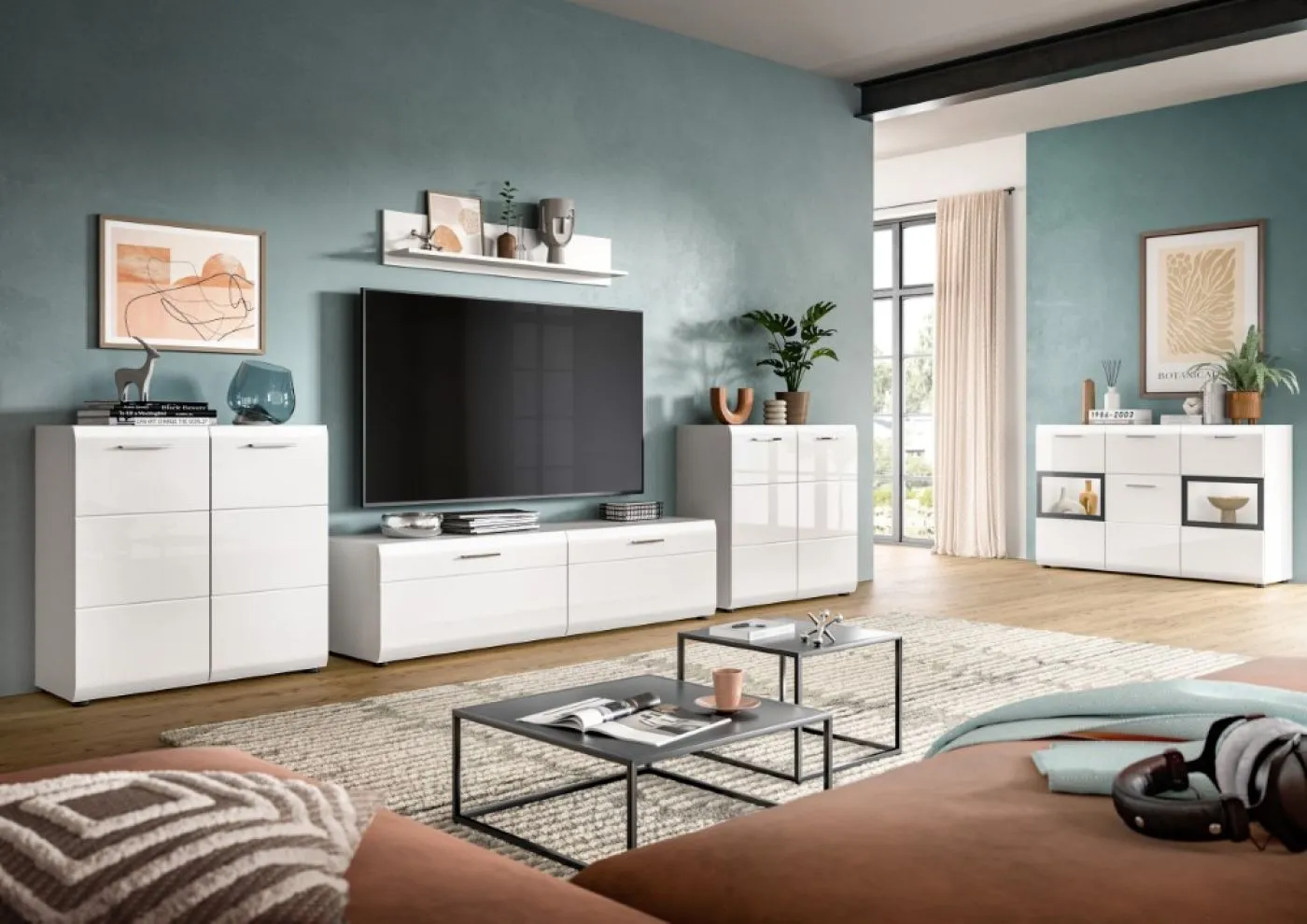 Kommode Ice | mit 2 Türen | weiß