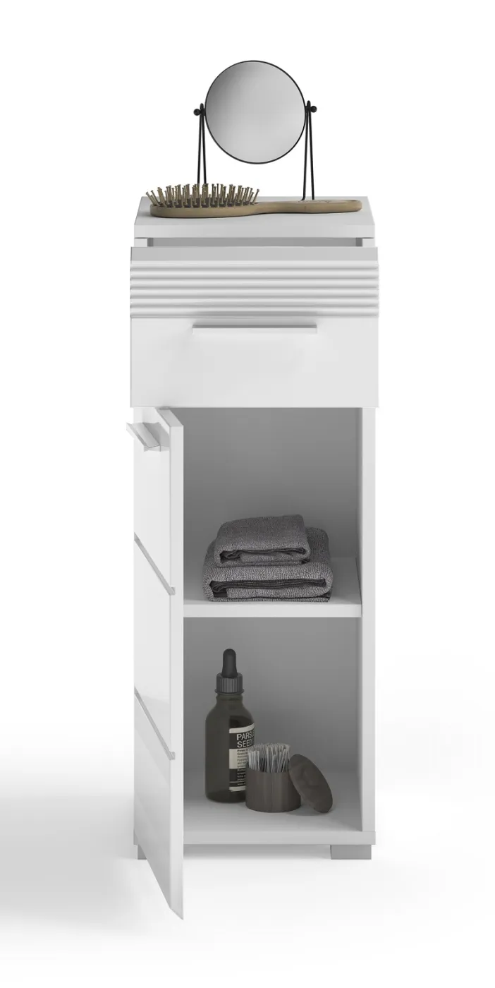Kommode Unterschrank Linus | weiß Hochglanz
