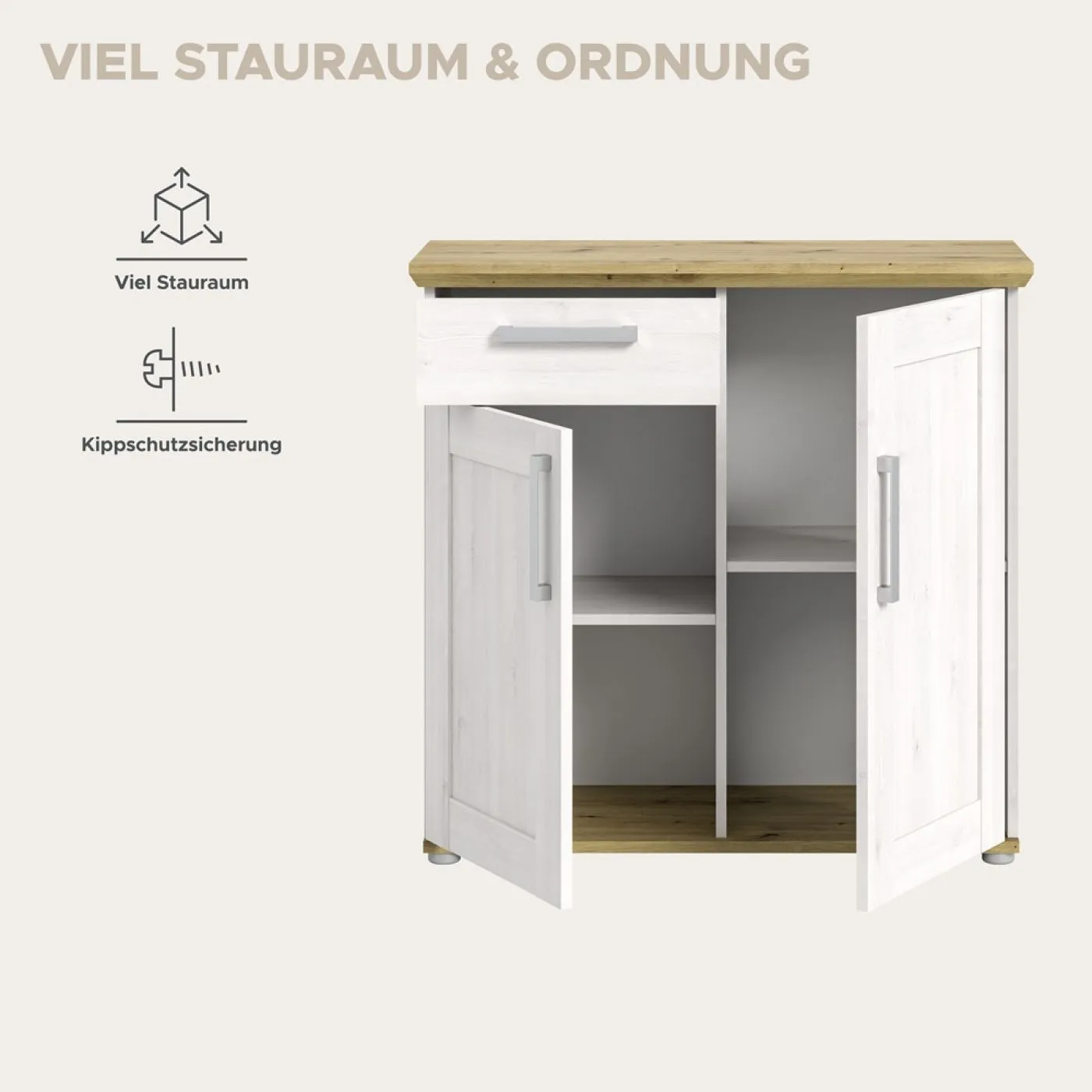 Kommode Verona | mit Schubkasten | Sibiu Lärche