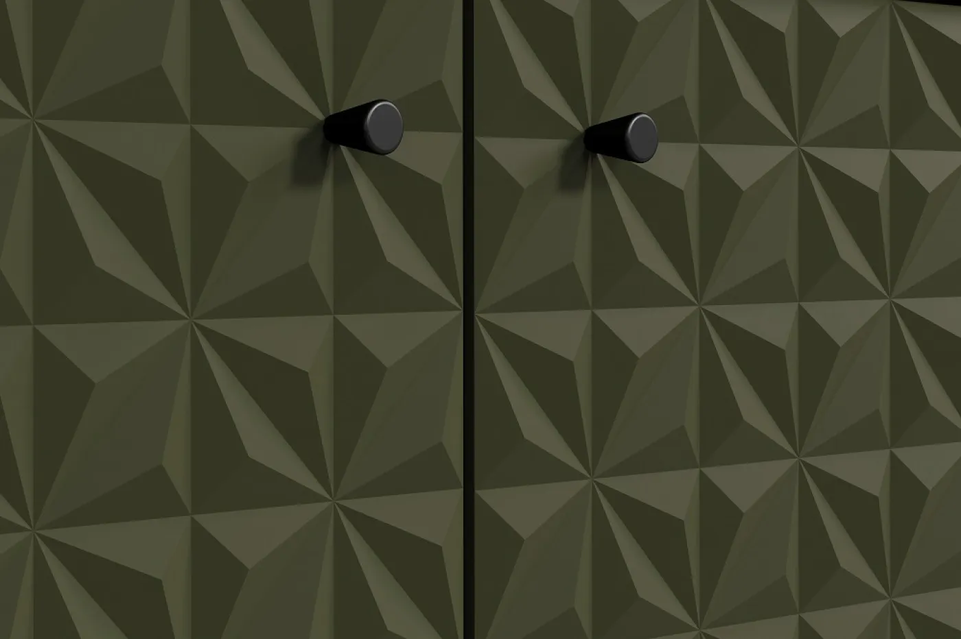 Lowboard TV-Schrank Sentra | Artisan Eiche / Dark Green
