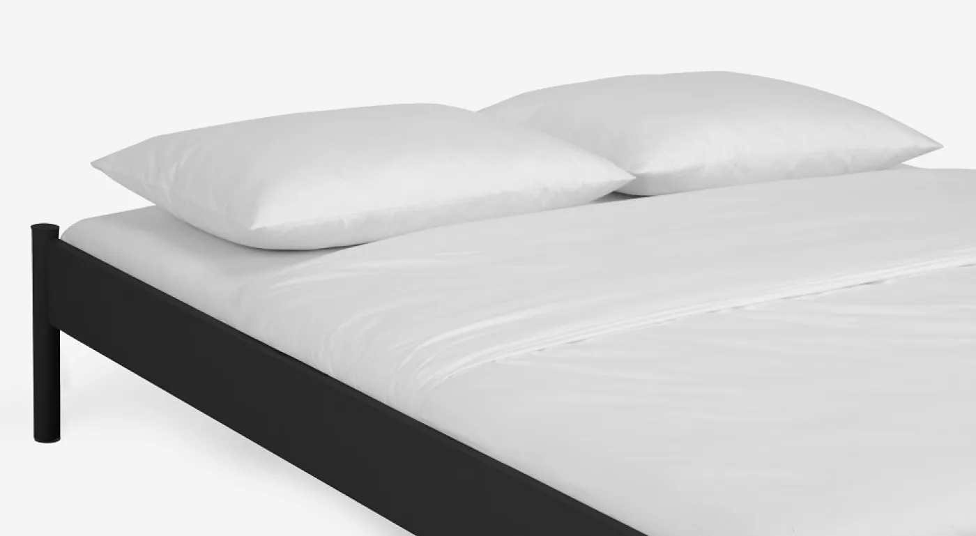 Metallbett Iris 3 | schwarz Struktur | 160x210