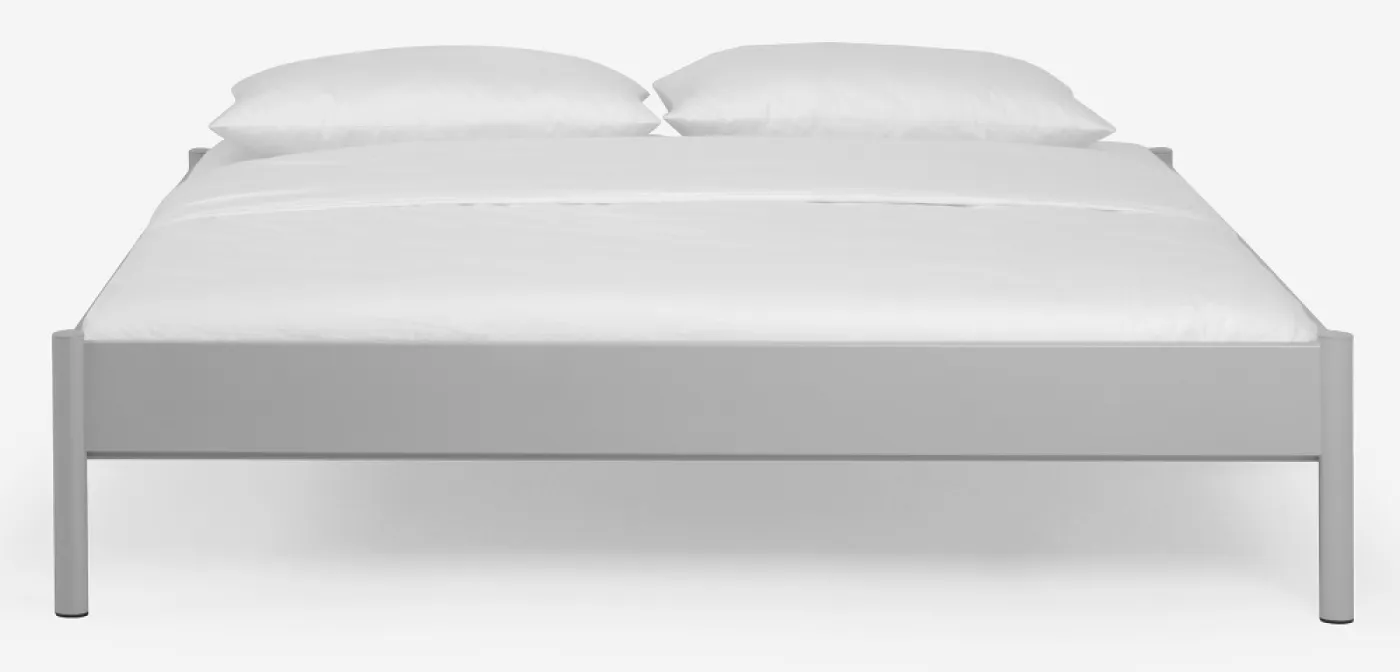 Metallbett Iris 3 | silber Struktur | 140x190
