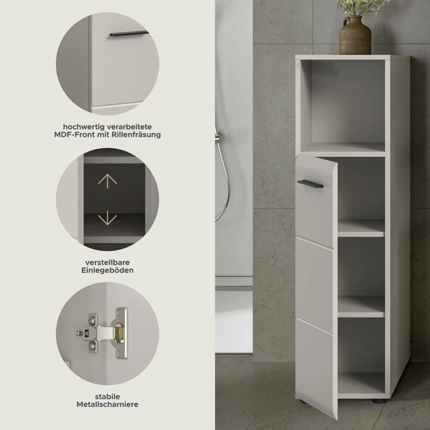 Midischrank Ice | Kaschmir