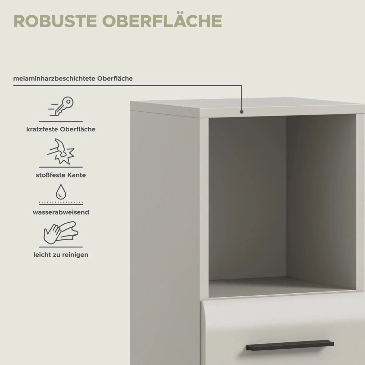 Midischrank Ice | Kaschmir