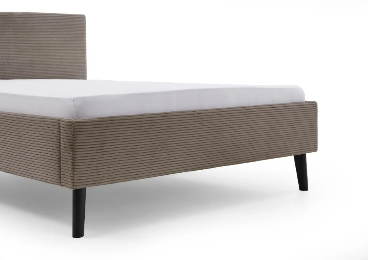 Polsterbett Avola | Cord | taupe braun | 140/180 x 200 cm | verschiedene Größen