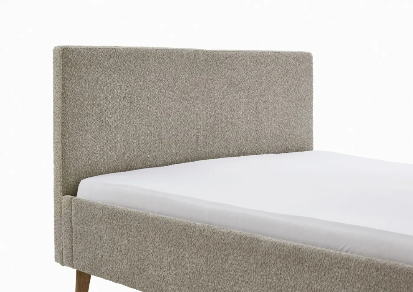 Polsterbett Kreta | Flausch | taupe | 140 x 200 cm