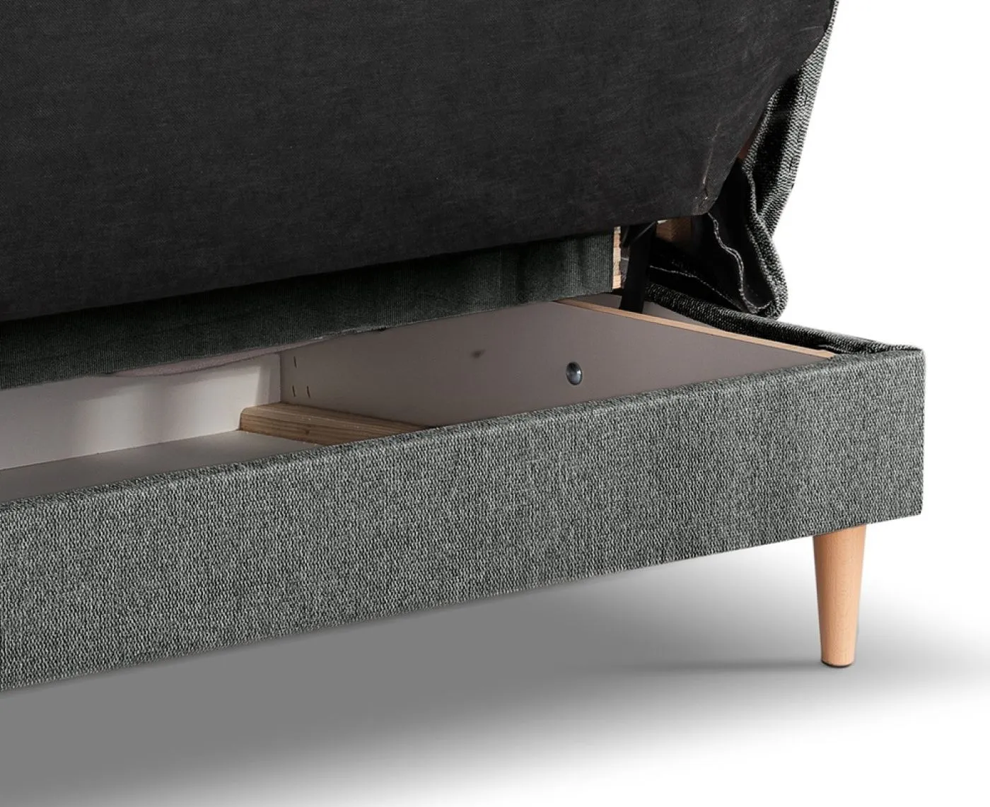 Schlafsofa 3-Sitzer Bono | 199cm | Strukturstoff | grau