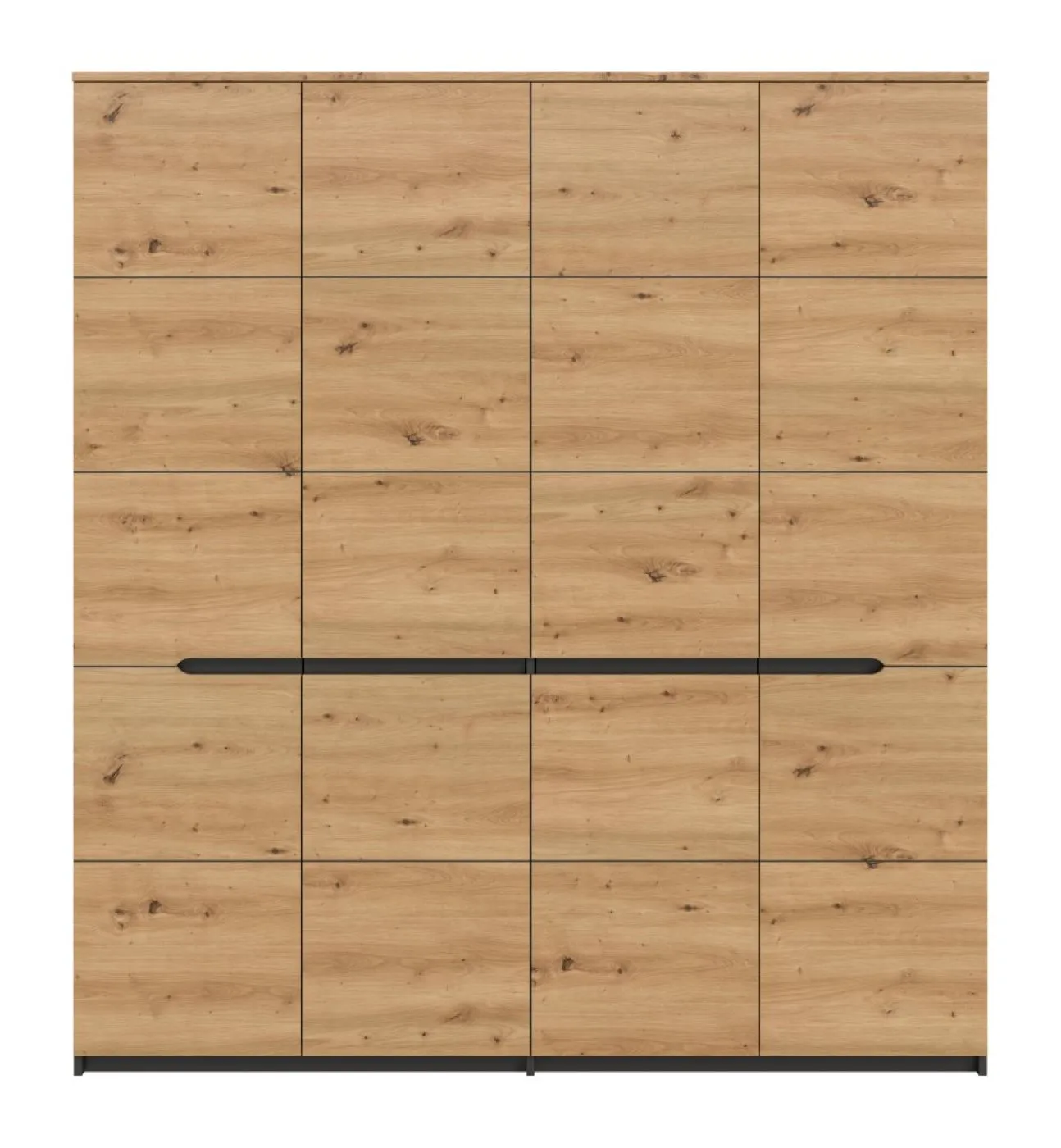 Schlafzimmer-Set Canu (L) | mit Kleiderschrank | artisan / Basalt grau | 4-teilig