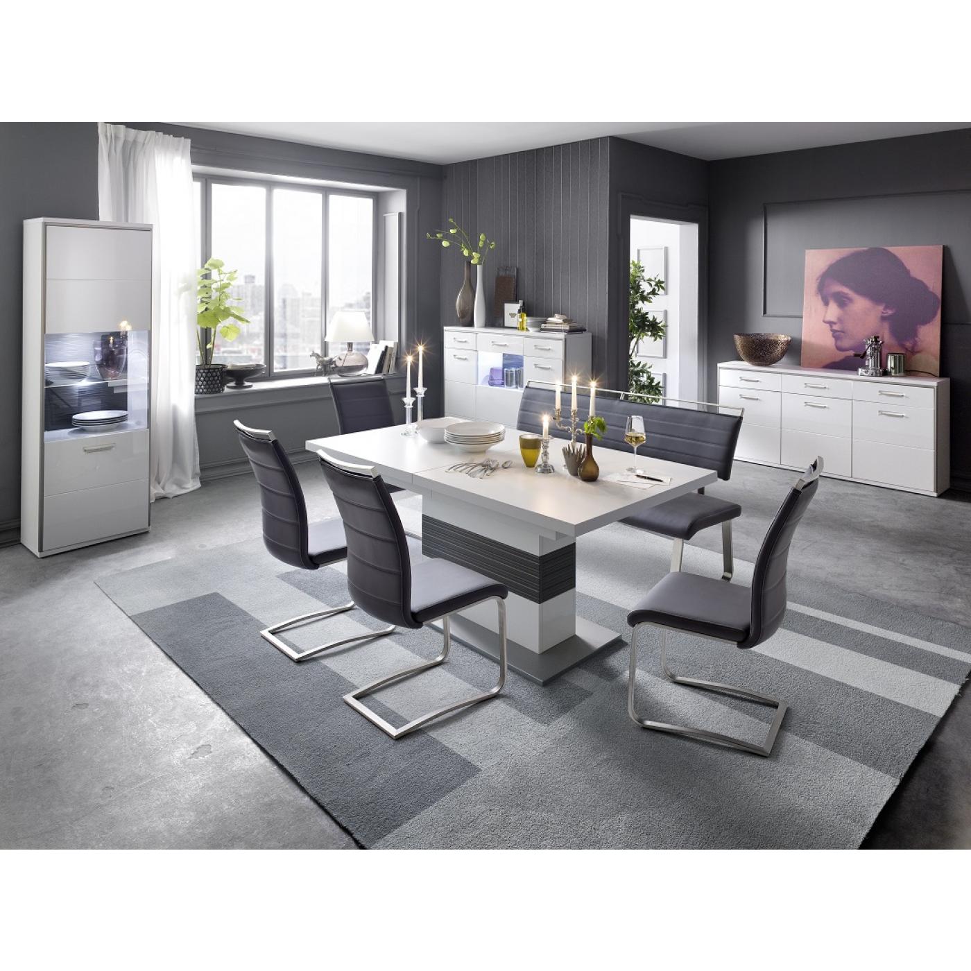 Sideboard Trento | weiß Hochglanz