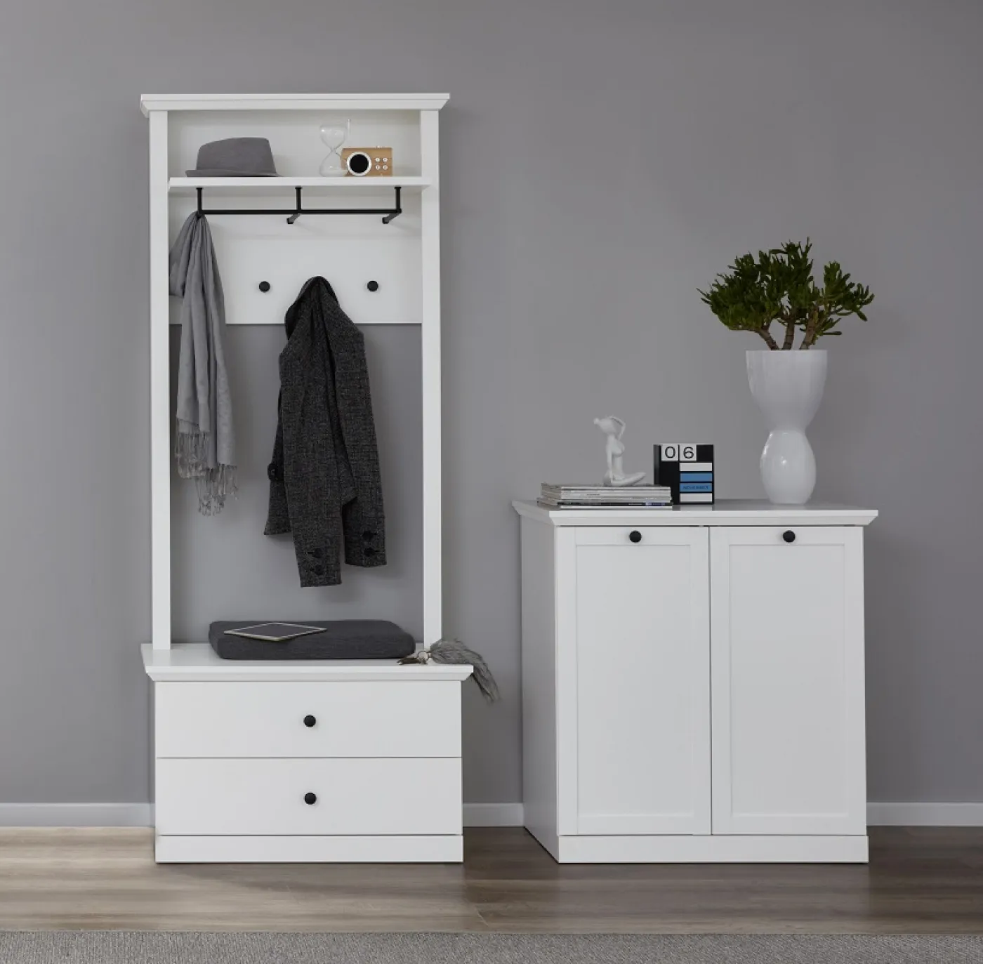 Sitzbank Baxter | Landhausstil | weiß