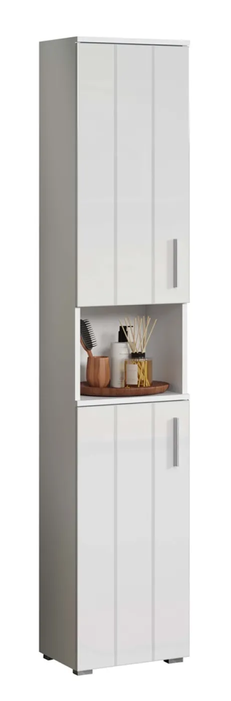 Hochschrank Wons | weiß Hochglanz