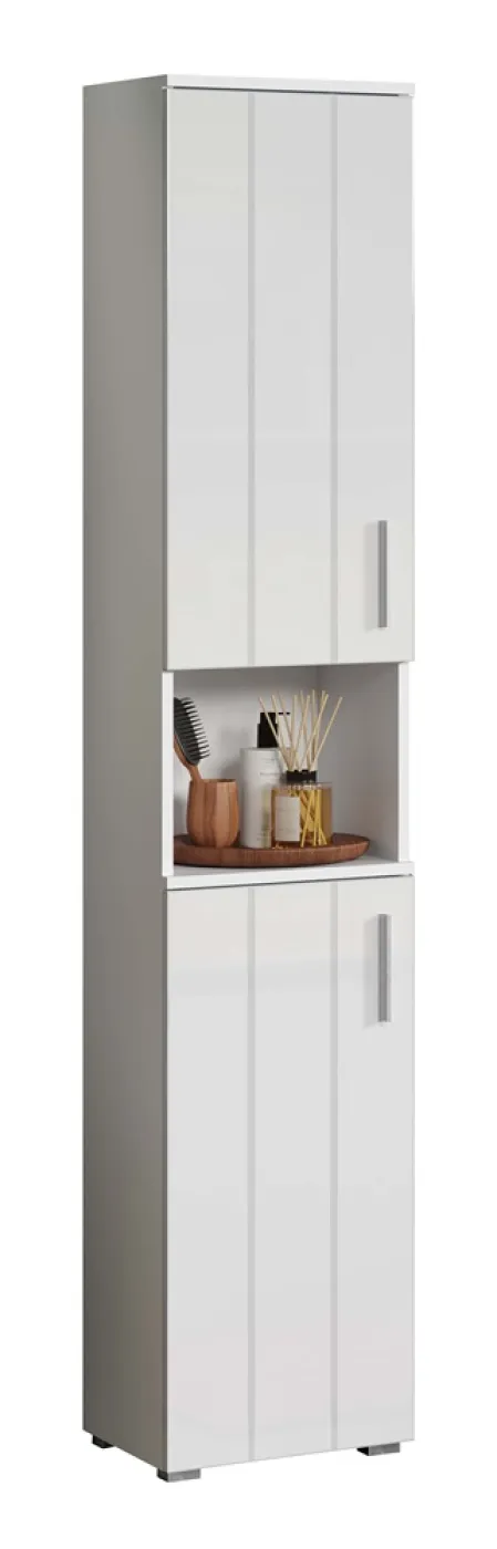Hochschrank Wons | weiß Hochglanz
