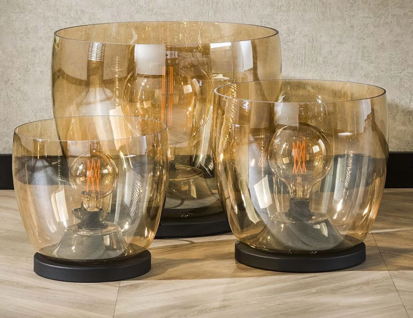 Stehlapme Pad (XXL) | Glas & Metall | Amber