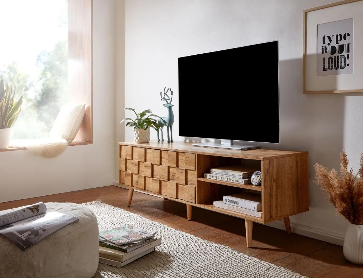 TV-Board Checker | Oak | braun