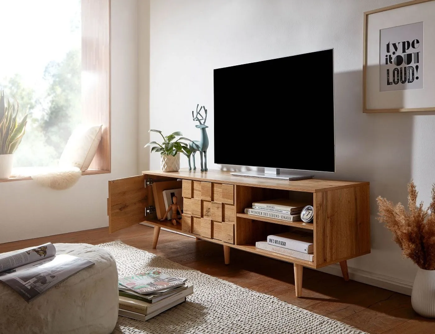 TV-Board Checker | Oak | braun
