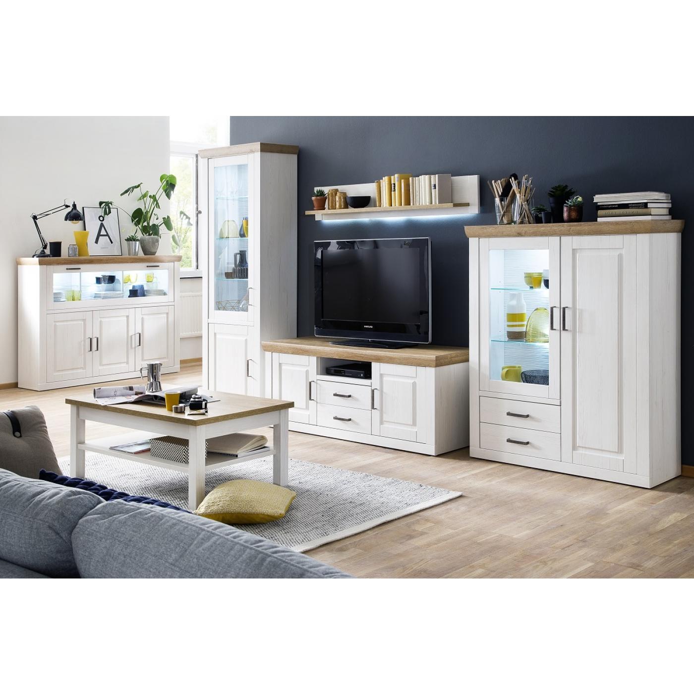 TV-Lowboard I Brixen | Landhaus modern | Pinie Aurelio / Grandson Oak