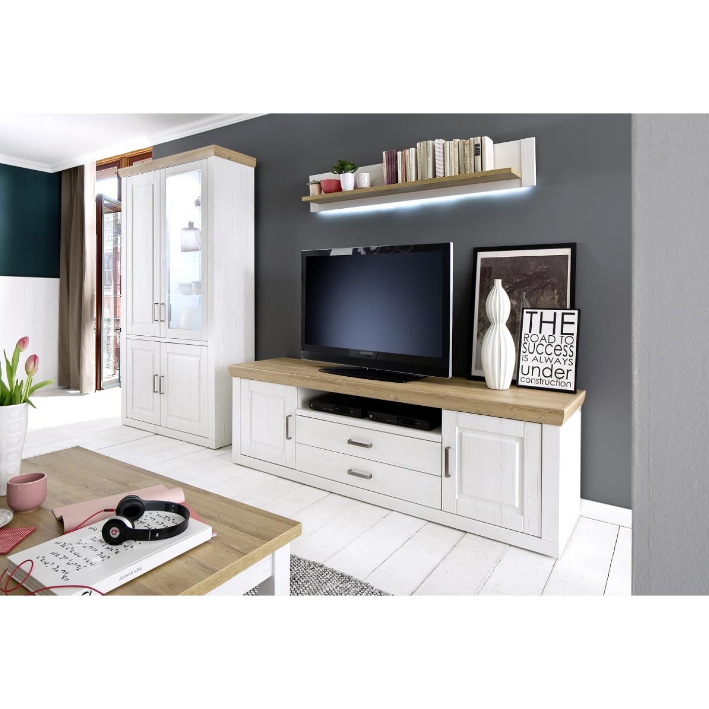 TV-Lowboard II Brixen | Landhaus modern | Pinie Aurelio / Grandson Oak