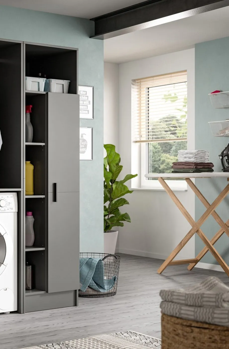 Universalschrank/Badezimmerschrank Free | anthrazit