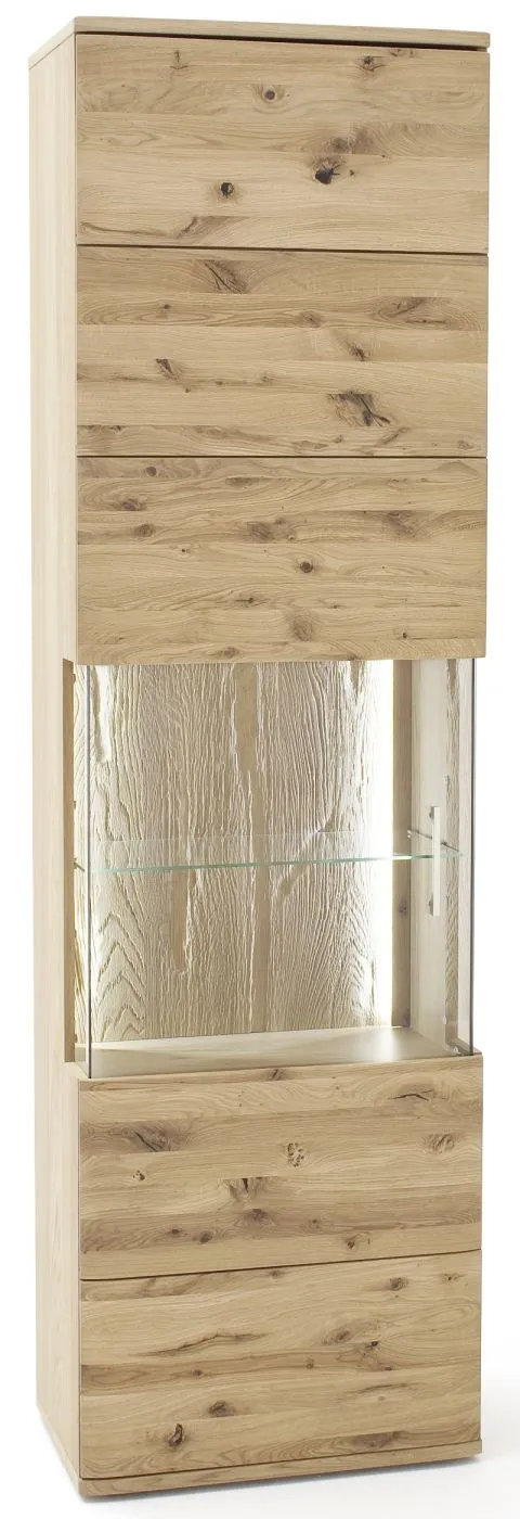 Vitrine 1 Santori | Eiche Bianco | LED Beleuchtung