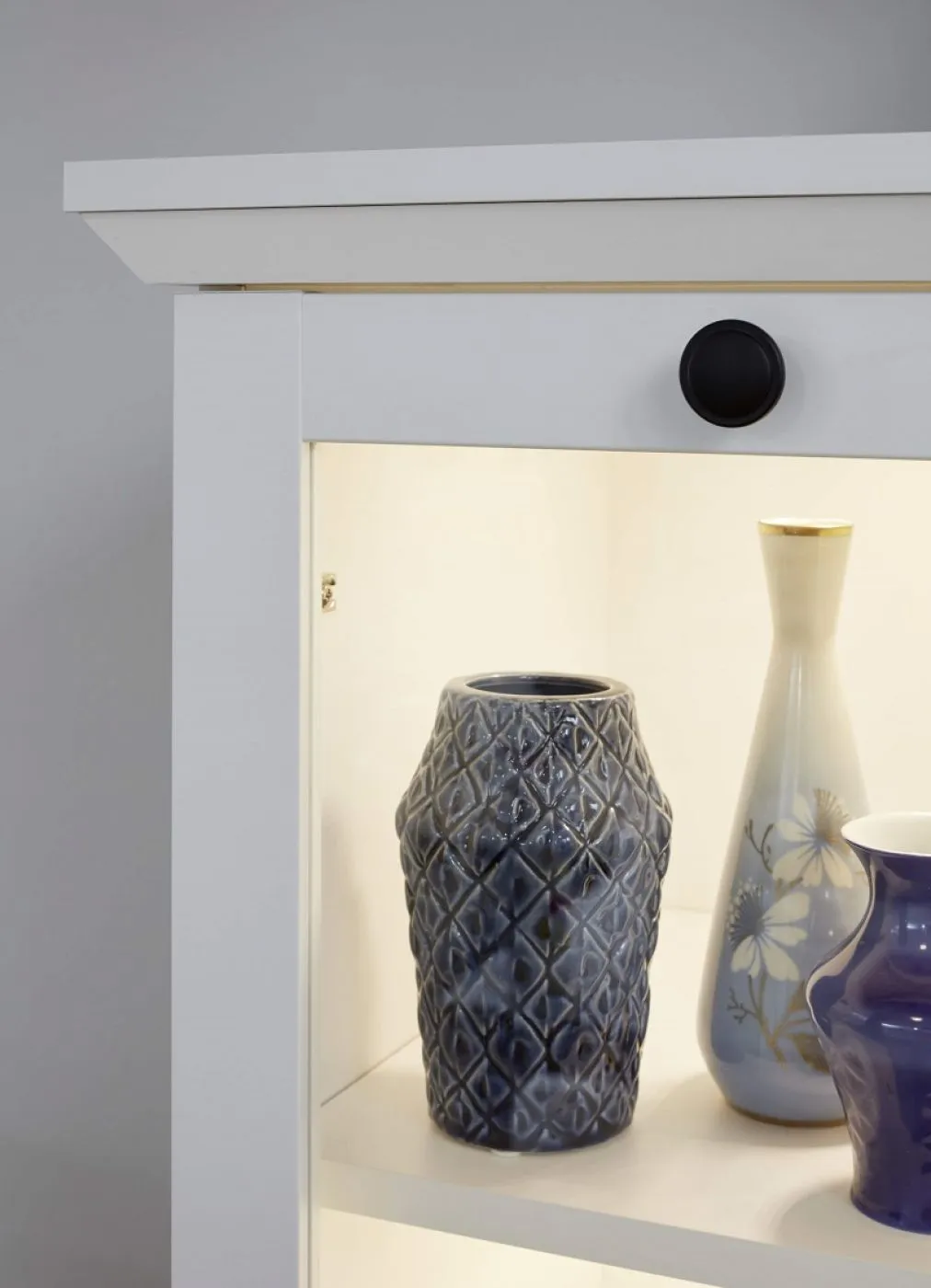 Vitrine Baxter | Landhausstil | weiß | ohne Beleuchtung
