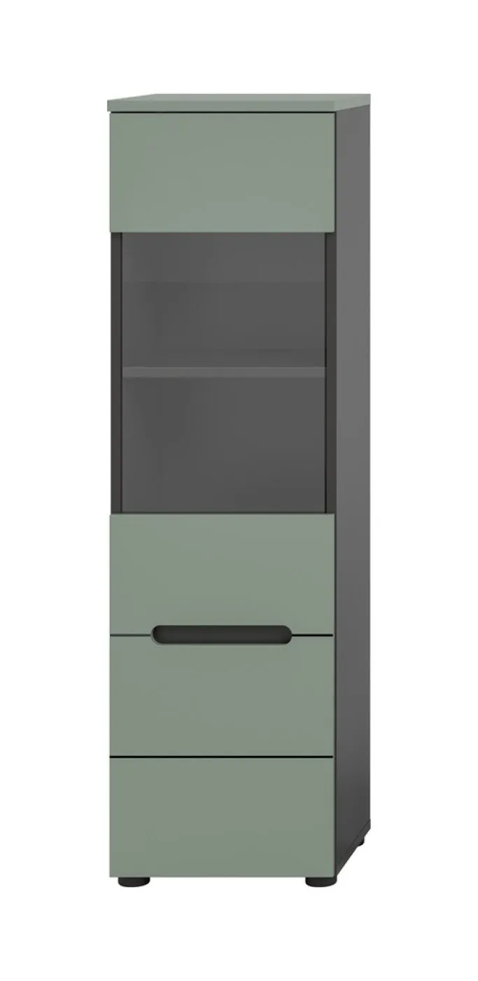 Vitrine Canu | Smoke Green / Basalt Grau