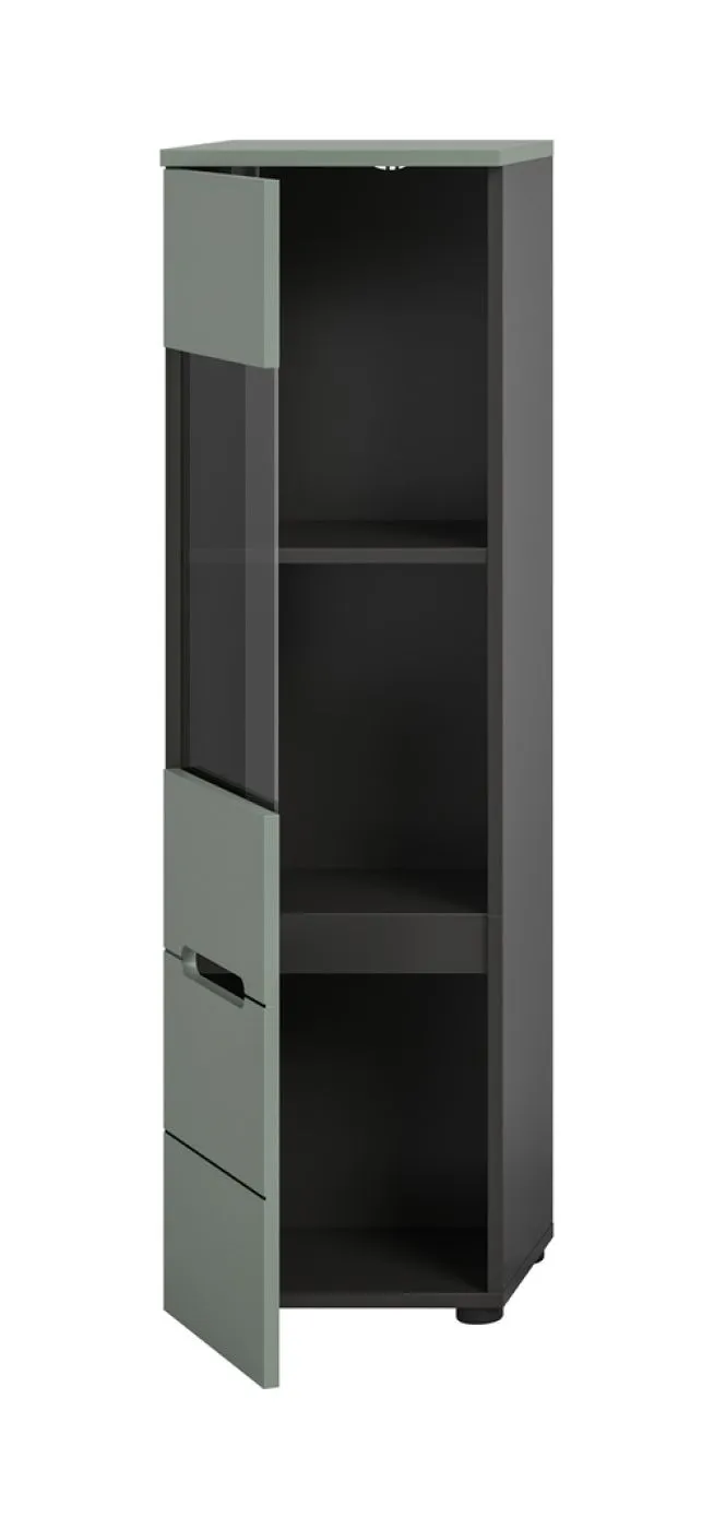 Vitrine Canu | Smoke Green / Basalt Grau