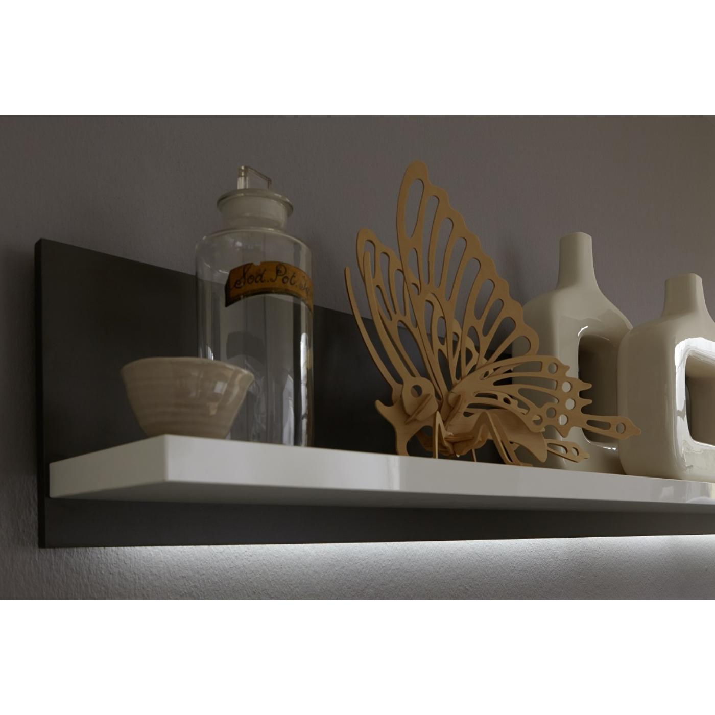 Wandboard Trento | weiß Hochglanz | LED Beleuchtung