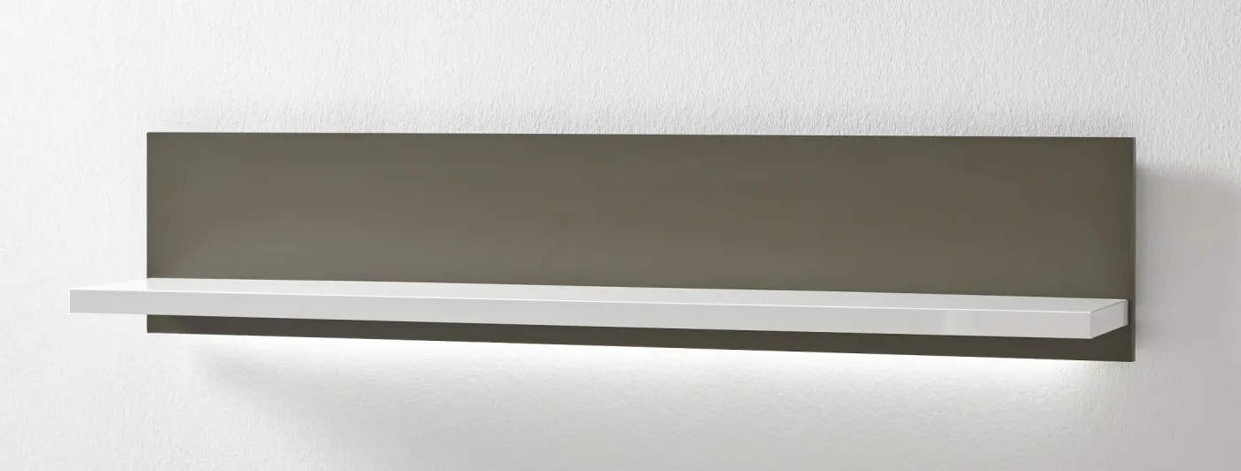 Wandboard Trento | weiß Hochglanz | LED Beleuchtung ohne Beleuchtung