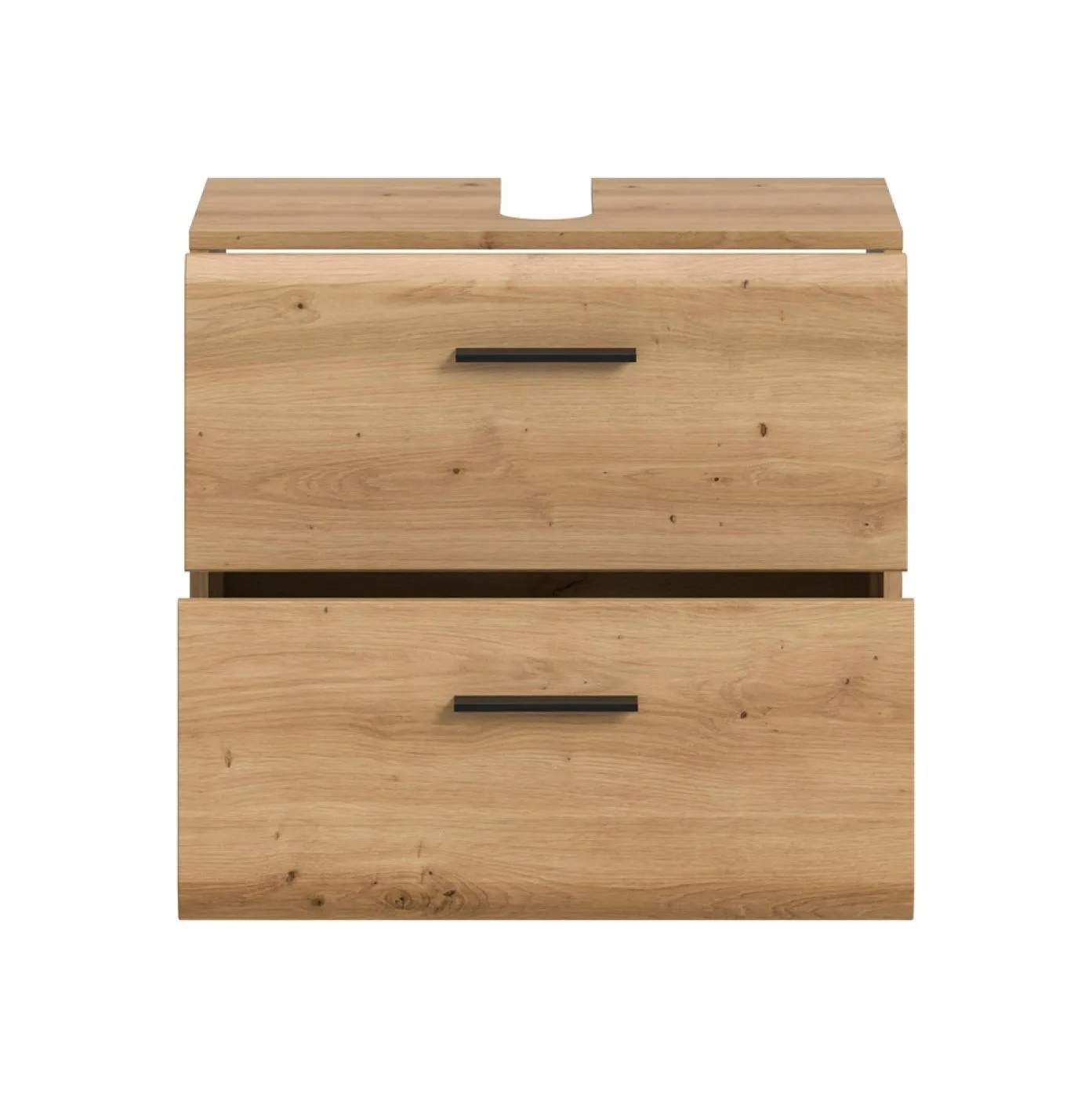 Waschbeckenunterschrank Ice | mit Schubkästen auf Rollen | Artisan Oak