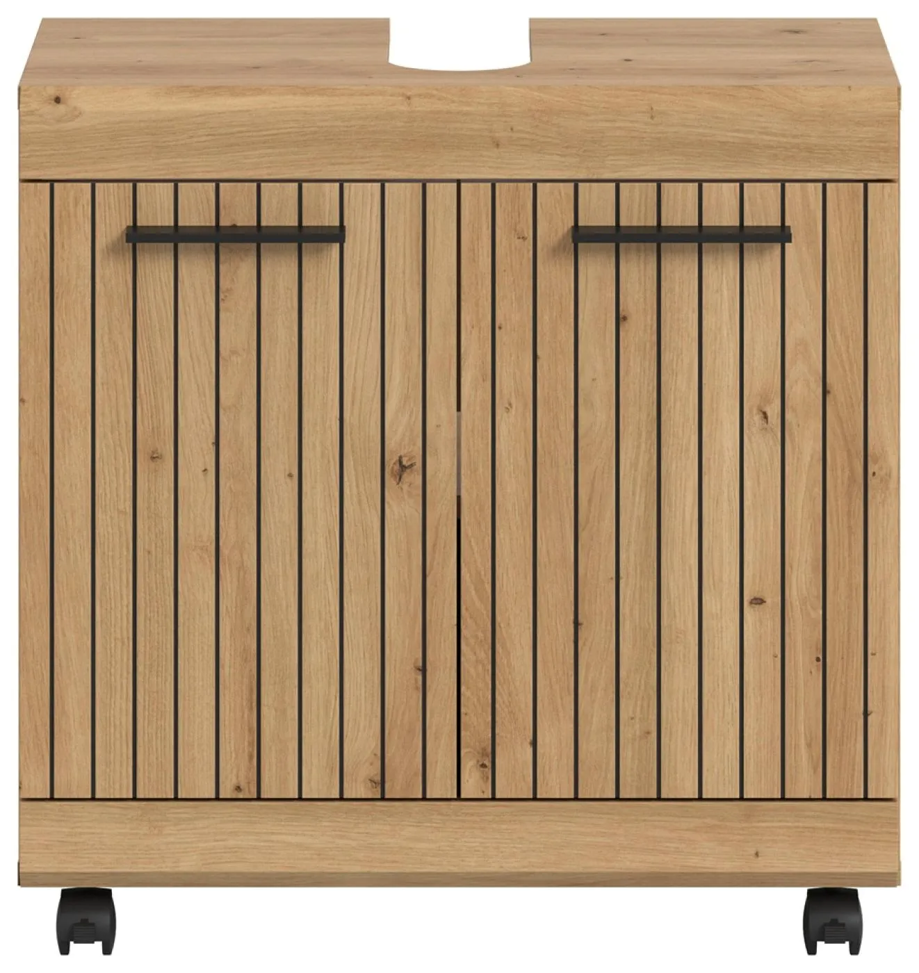Waschbeckenunterschrank Scout auf Rollen | Artisan Eiche