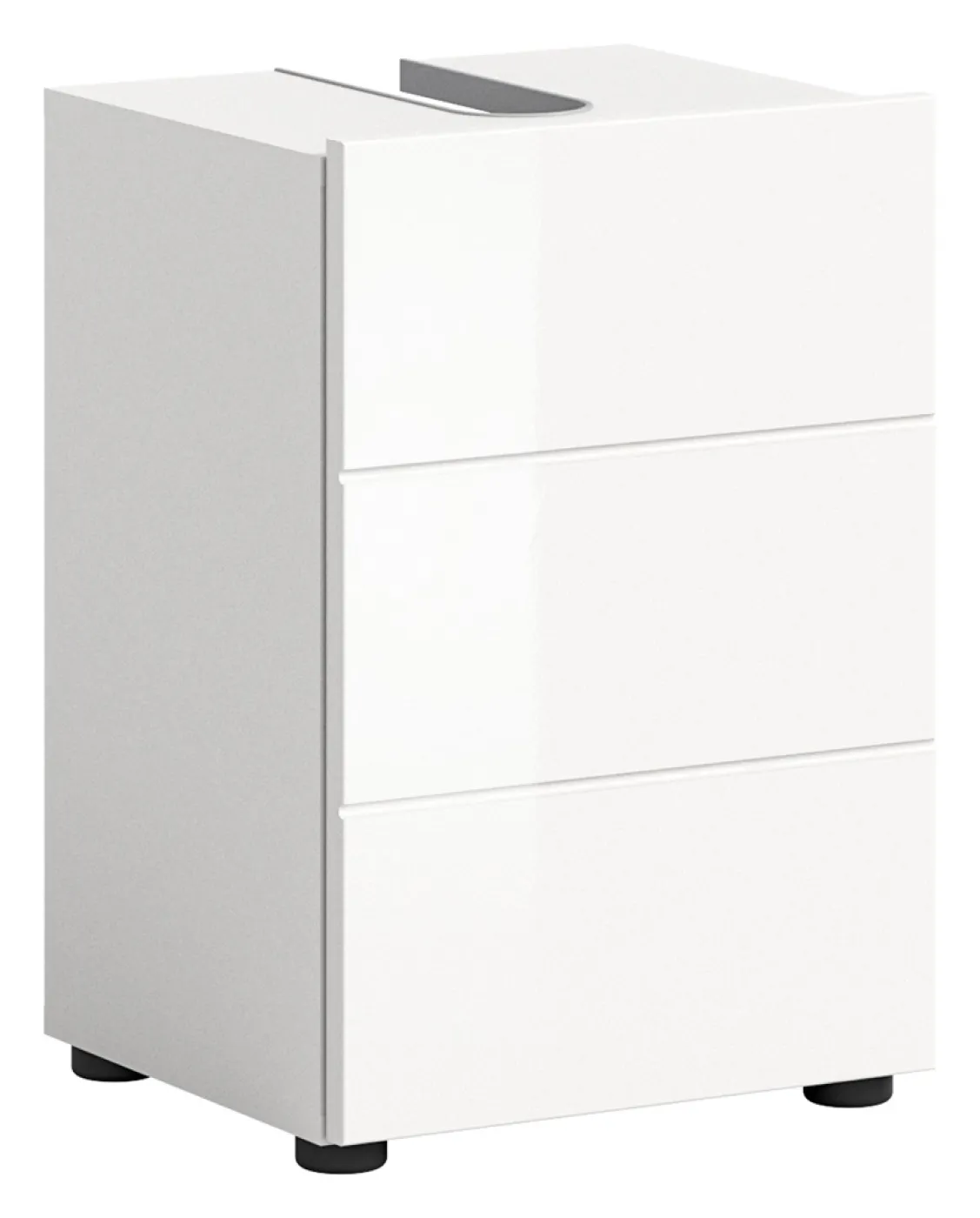 Waschbeckenunterschrank Vira | weiß Hochglanz | 38 cm x 56 cm x 34 cm