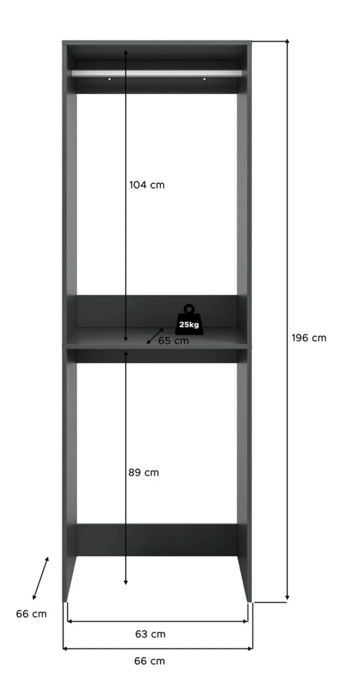 Waschmaschinenschrank Free 2 | anthrazit