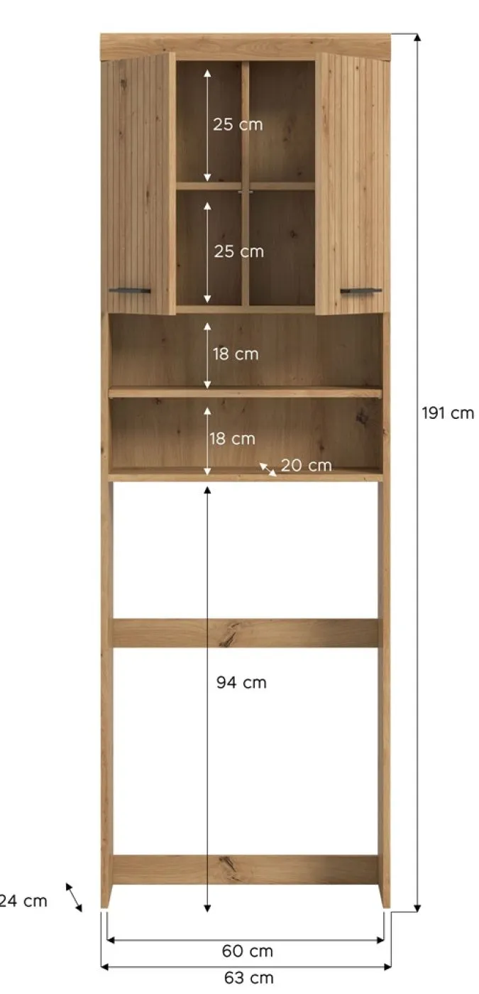 Waschmaschinenschrank Scout | Artisan Eiche