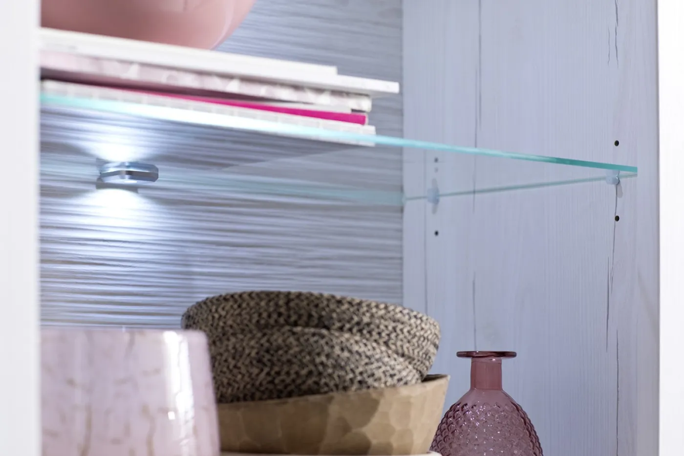 Wohnwand Anbauwand II Brixen | Landhaus modern | Pinie Aurelio / Grandson Oak | 3-teilig