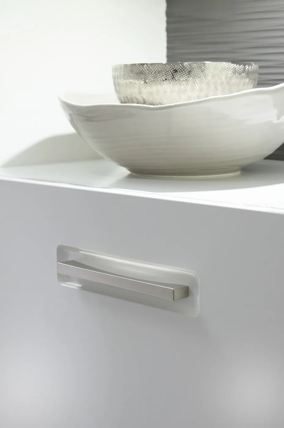 Wohnwand Trento 4 | weiß Hochglanz | 5-teilig | LED Beleuchtung