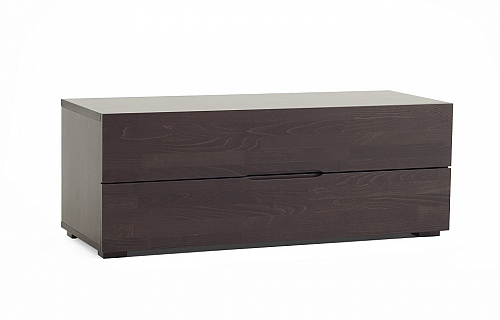Schlafzimmer Kommode Daisy | mit 2 Schubkästen | Buche massiv | wenge lackiert