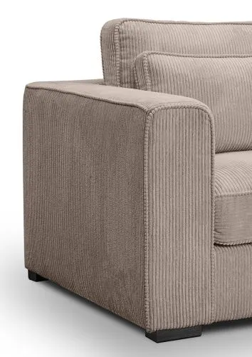 2,5-Sitzer Polstersofa Almera | 200cm | Cordstoff | beige-braun