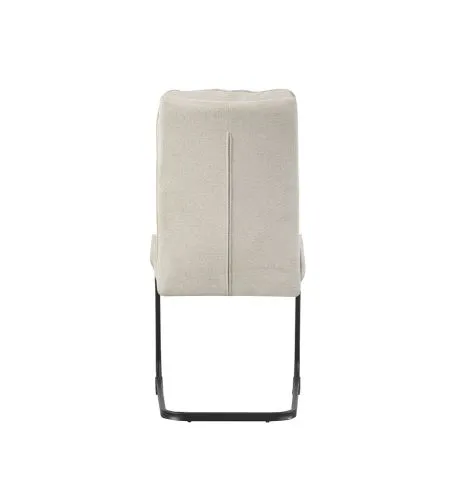 2er Set Freischwinger Frieda | Chenille-Optik | creme