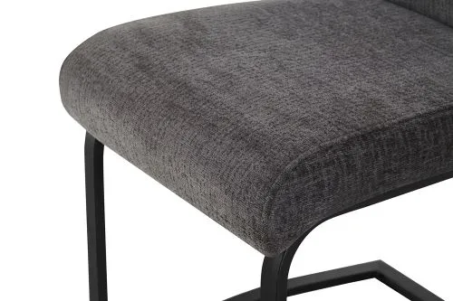 2er Set Freischwinger Leni | Strukturstoff | anthrazit