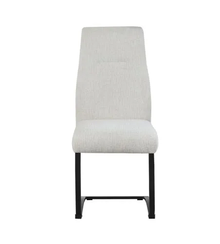 2er Set Freischwinger Tina | Strukturstoff | creme