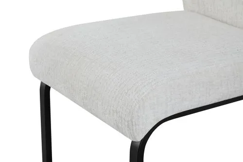 2er Set Freischwinger Tina | Strukturstoff | creme