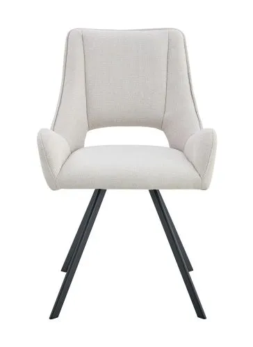 2er Set Stuhl Helen | Webstoff | creme