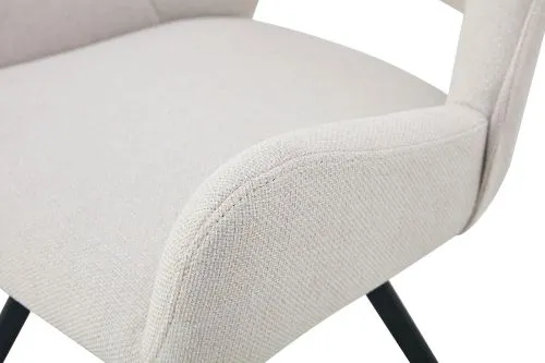 2er Set Stuhl Helen | Webstoff | creme