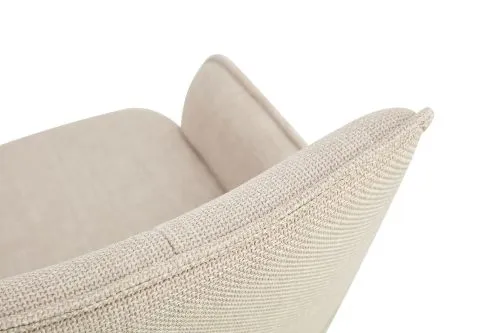 2er Set Stuhl Jana | Webstoff | drehbar | creme