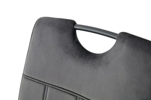 2er Set Stuhl Lisa | Samtbezug | anthrazit
