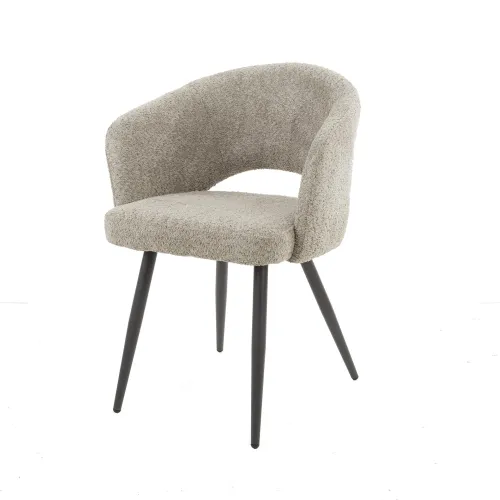 2er Set Stuhl Maro | Boucle Stoff | sandfarben