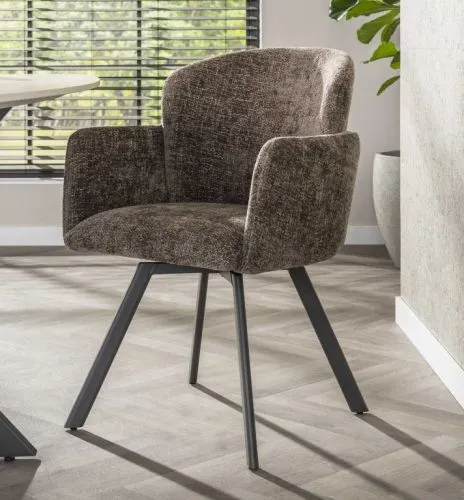2er Set Stuhl Nasu | drehbar | Hoven taupe