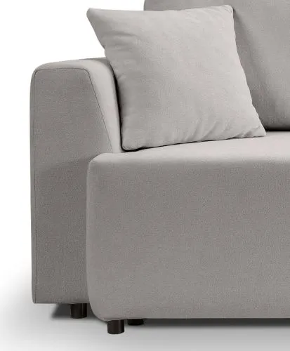 3-Sitzer Schlafsofa Point | 250cm | Webstoff | hellgrau
